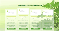 Desktop Screenshot of oberlausitzer-apotheken.de