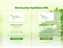 Tablet Screenshot of oberlausitzer-apotheken.de